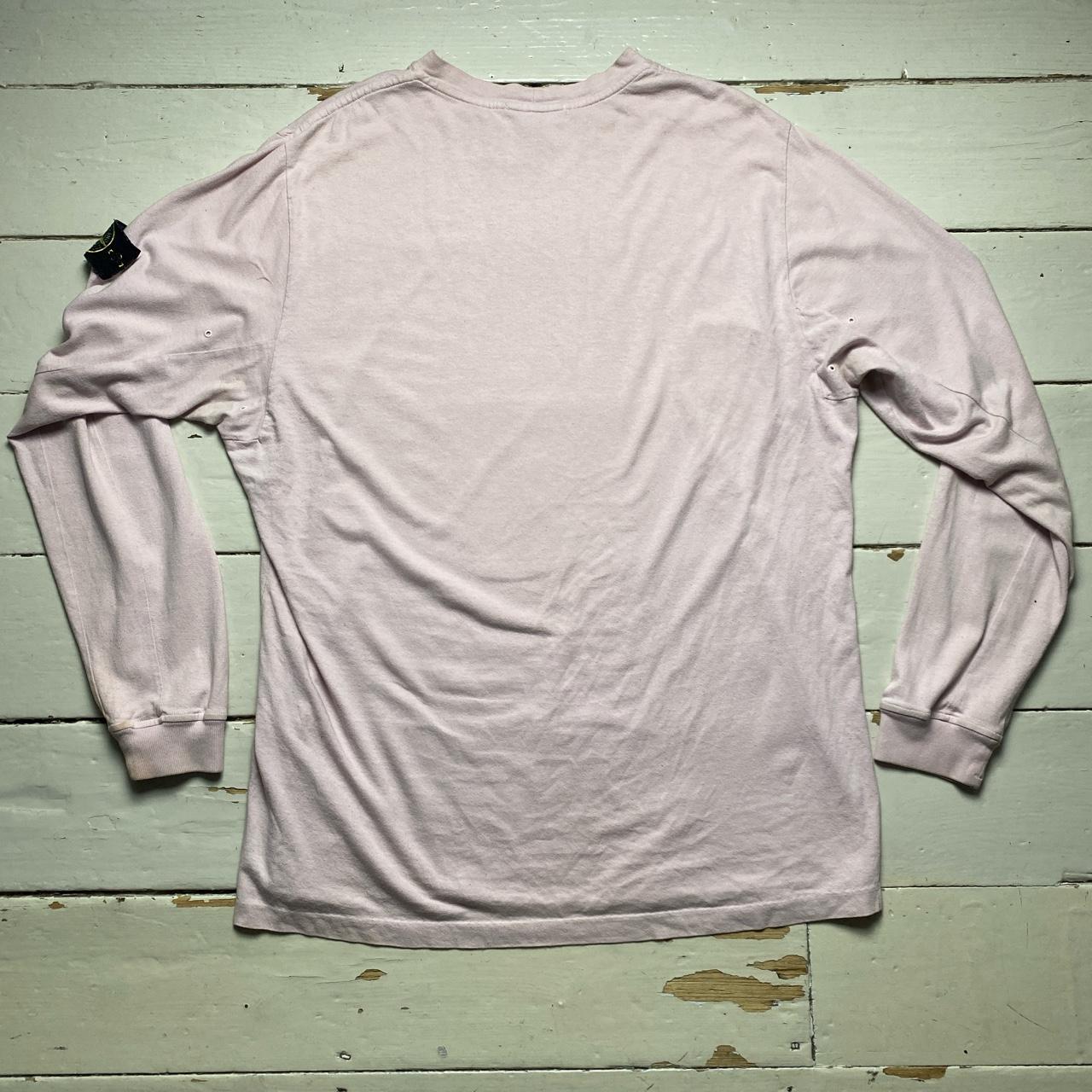 Stone Island Pink Long Sleeve T Shirt