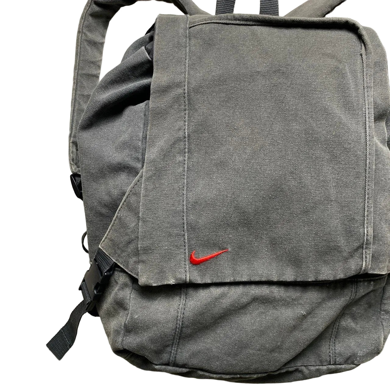 Nike Vintage 90’s Grey and Red Rucksack Backpack Bag