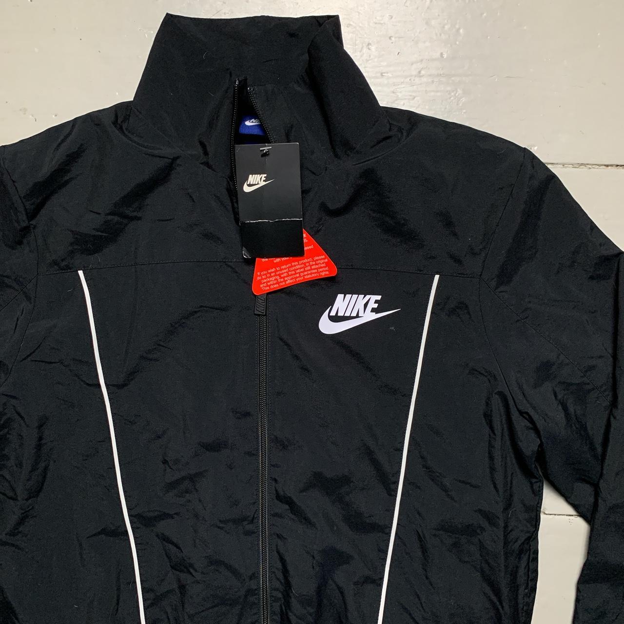 Nike Swoosh Black and White Shell Jacket