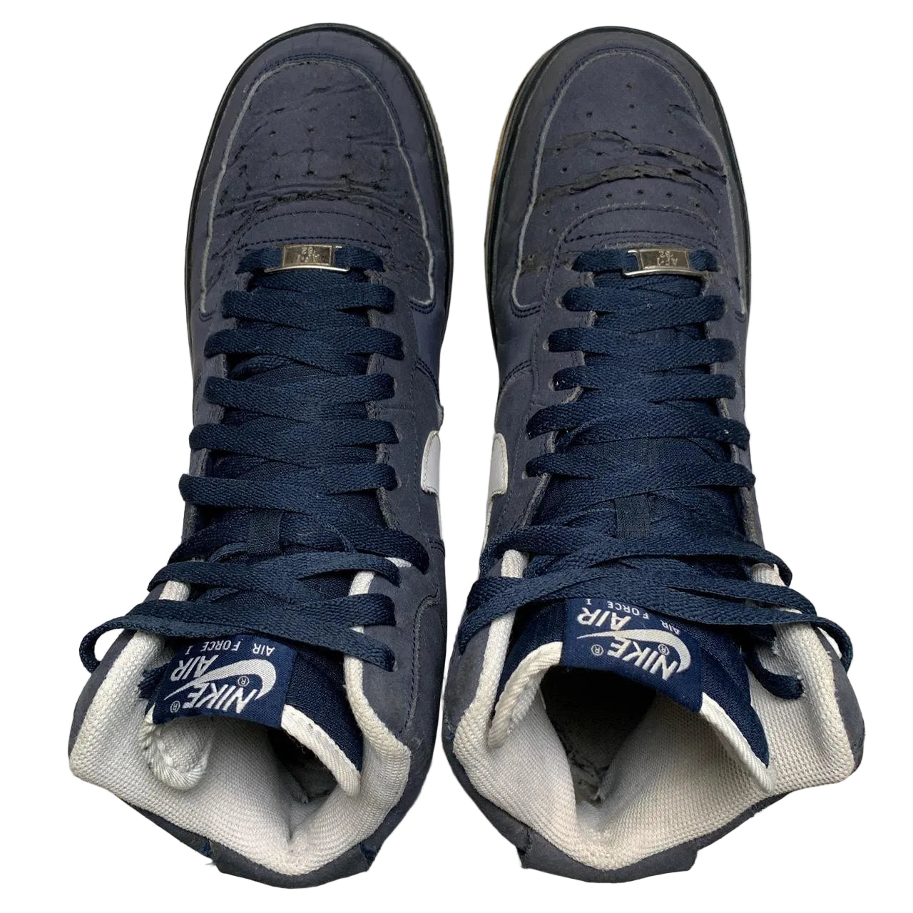 Nike Air Force 1 Mid Navy and White (UK 9)