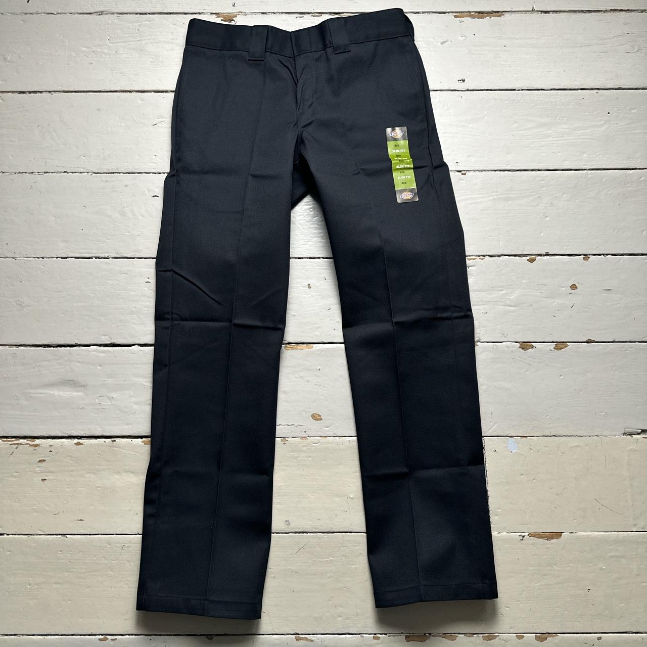 Dickies Black Slim Fit Work Pants Cargo Trousers