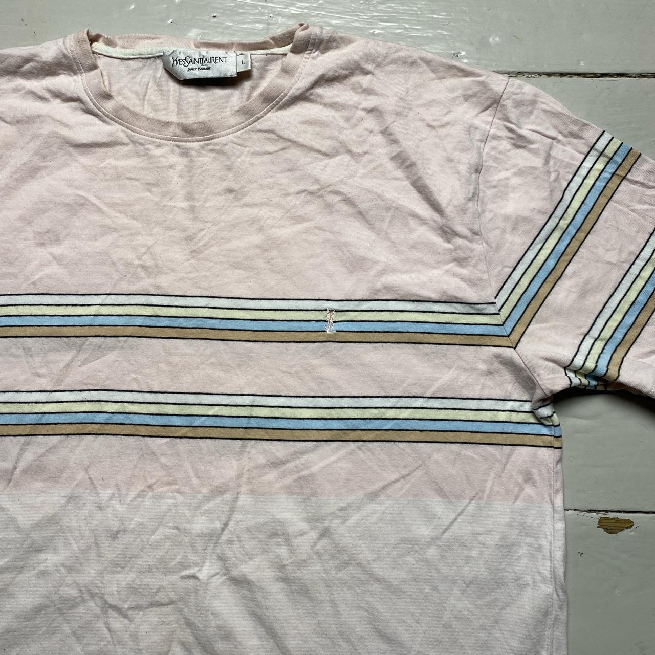 YSL Yves Saint Laurent Vintage Striped T Shirt