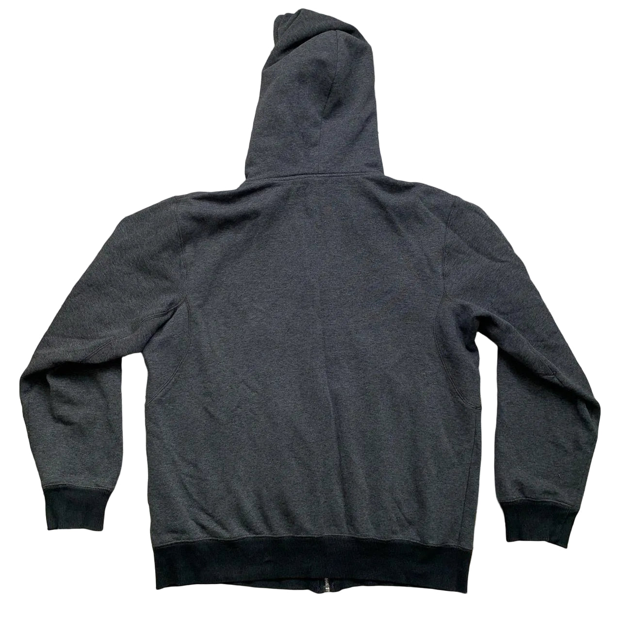 Nike Swoosh Grey and White Vintage Hoodie (L)