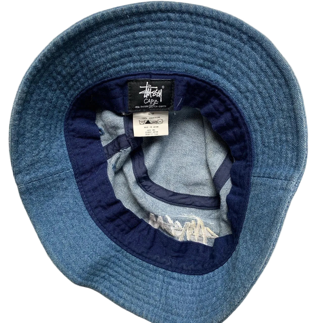 Stussy Blue Denim Bucket Hat