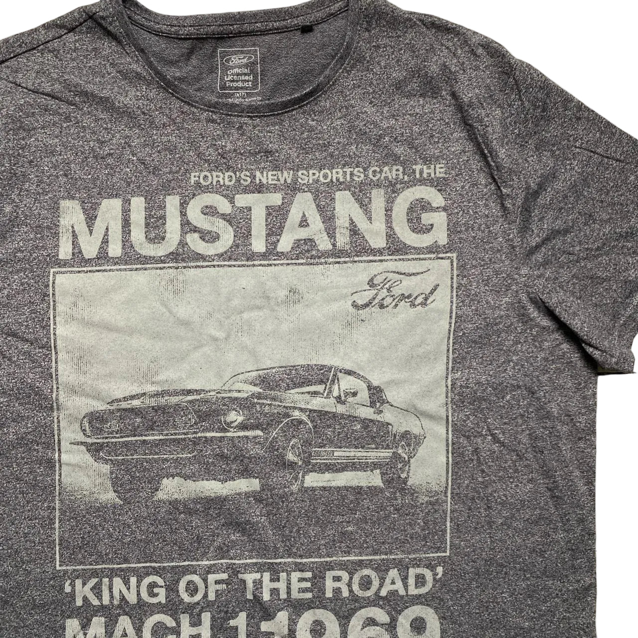 Ford Mustang Grey T Shirt (2XL)