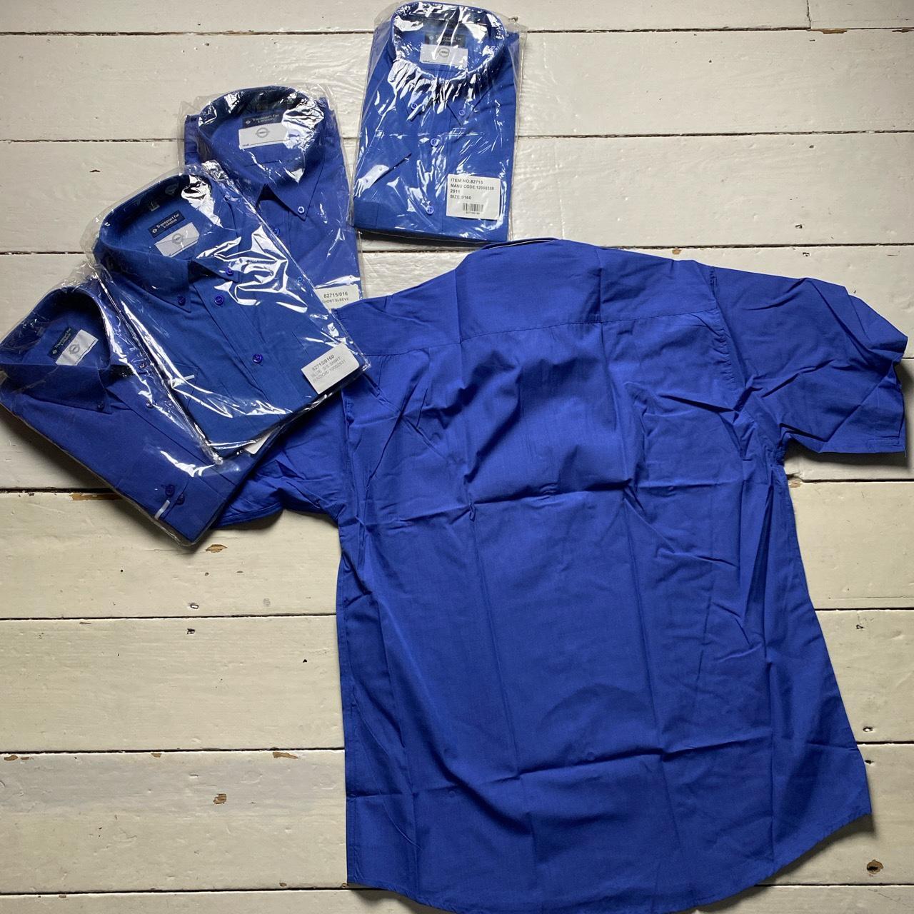 Workwear vintage Blue Short Sleeve Shirt