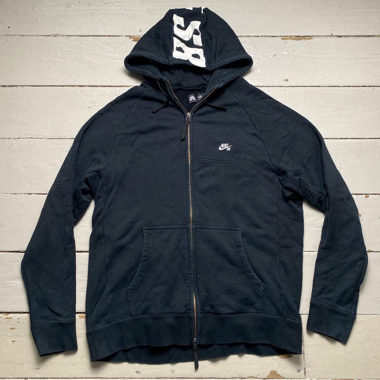 Nike SB Black and White Long Hoodie
