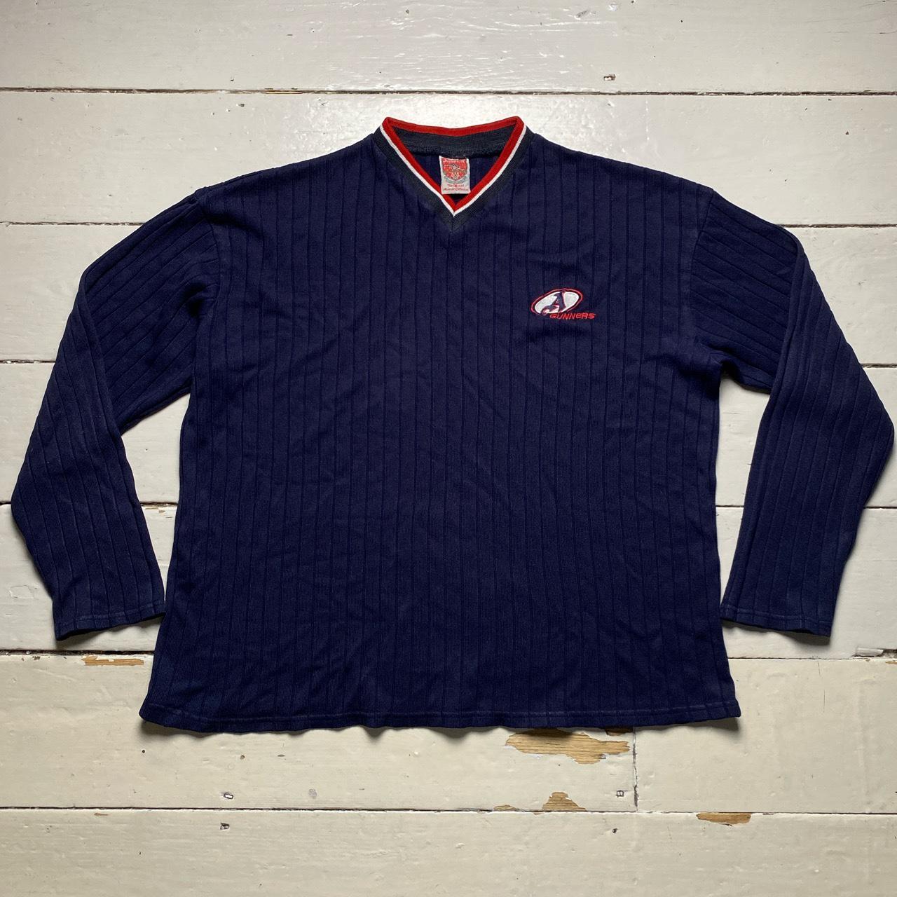 Arsenal Gunners Vintage 90’s V Neck Navy and Red Jumper
