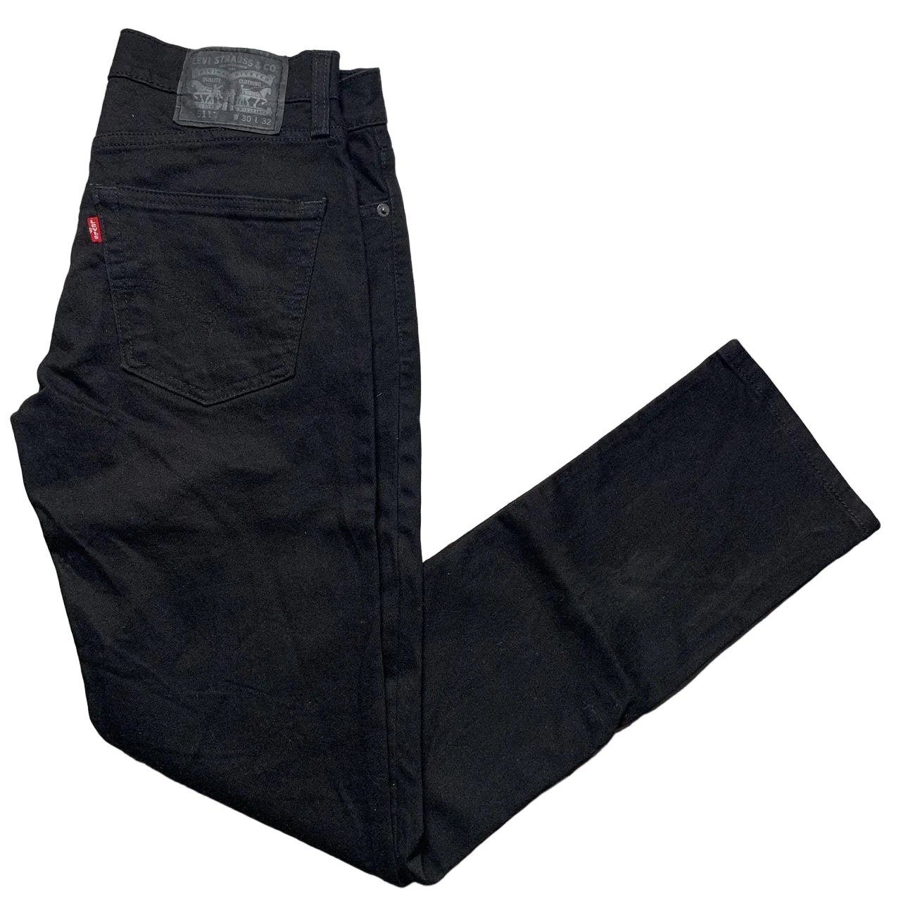 Levis 511 Jet Black Slim Fit Jeans (30W)