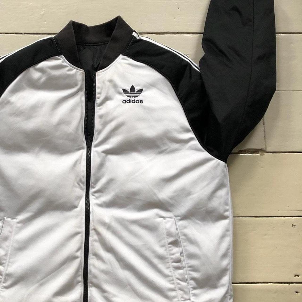 Adidas Puffer Jacket Reversible Black and White