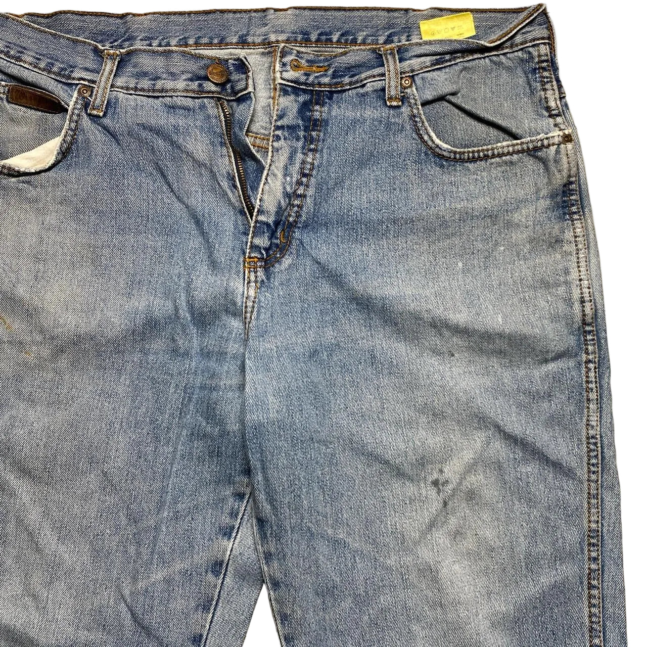 Wrangler Distressed Light Blue Jeans (36W)