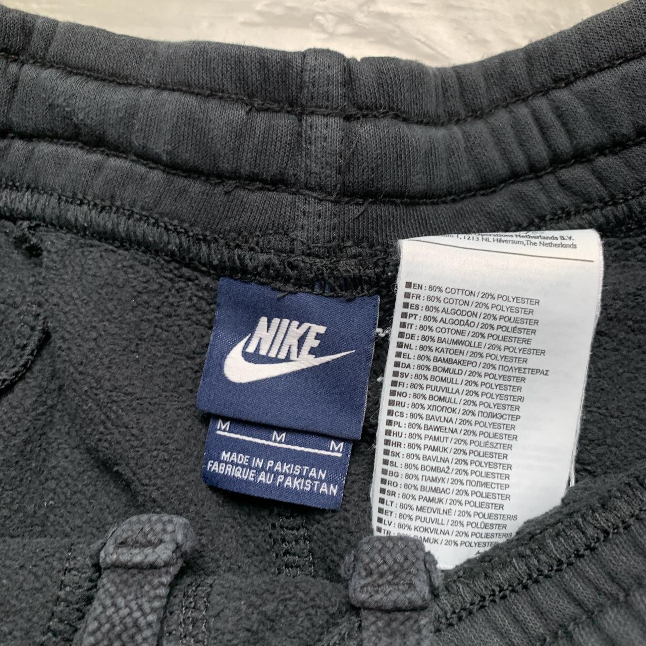 Nike Black and White Swoosh Cotton Shorts