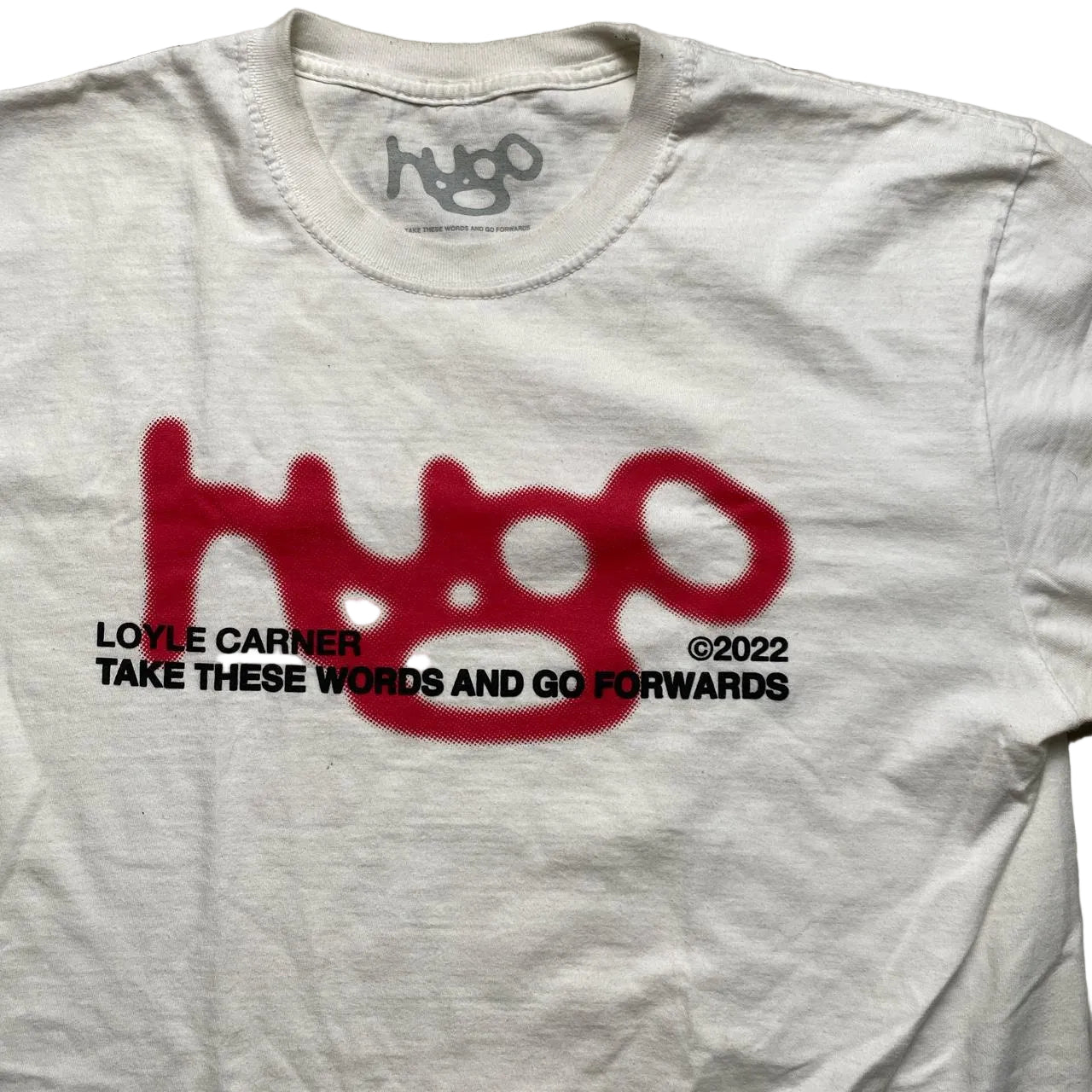 Loyle Carner Hugo Take These Words and Go Forward 2022 Tour T Shirt (M)