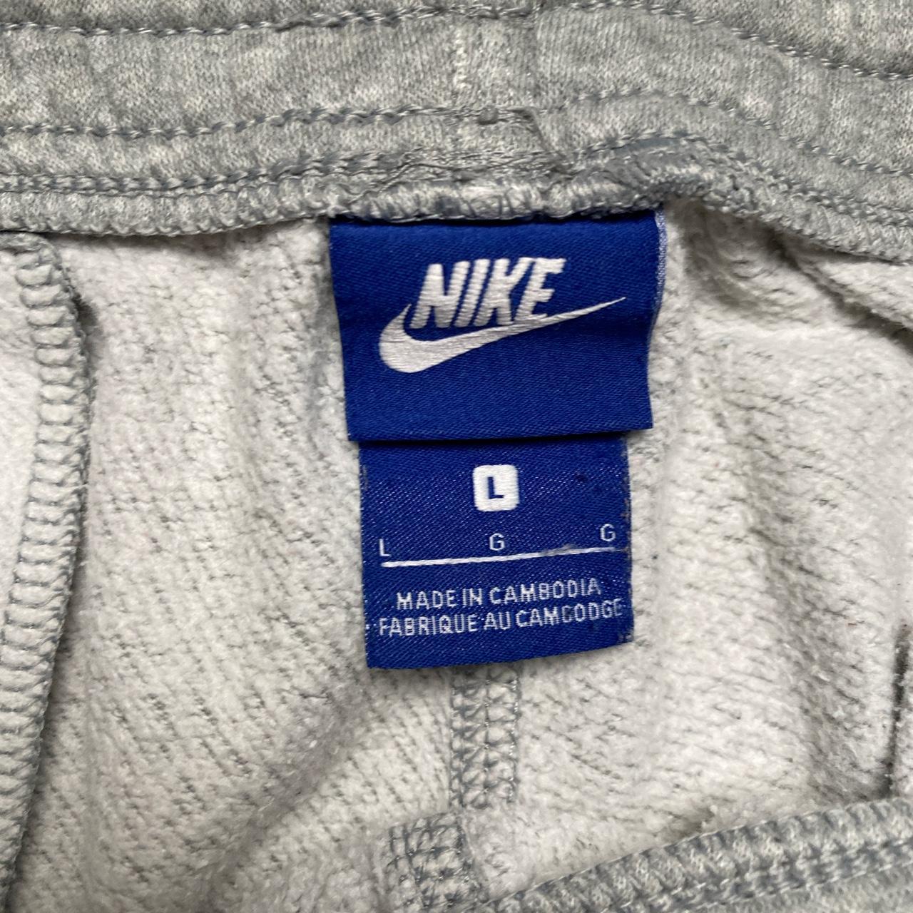 Nike Grey and White Swoosh Baggy Jogger Bottoms (L)