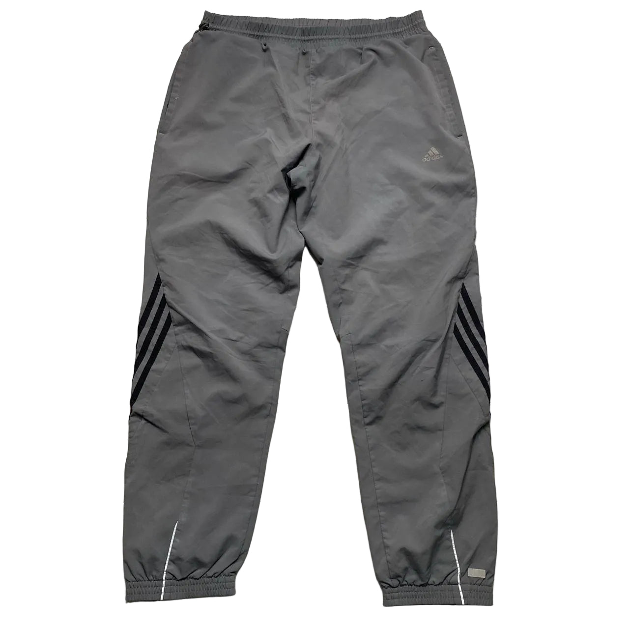 Adidas Climacool Baggy Vintage Shell Track Pant Bottoms Grey and Black (S)