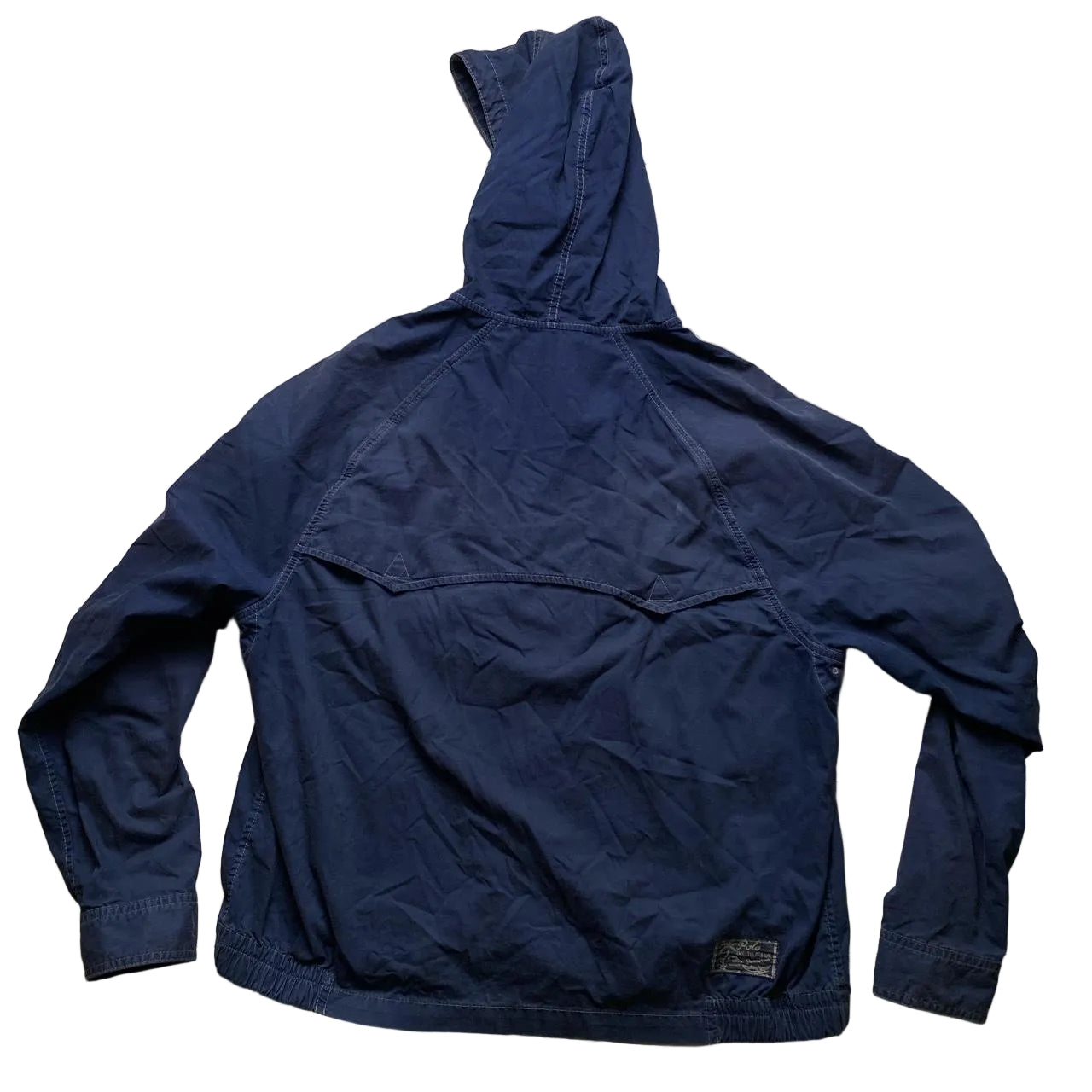 Ralph Lauren Navy and White Vintage Lightweight Jacket (XL)