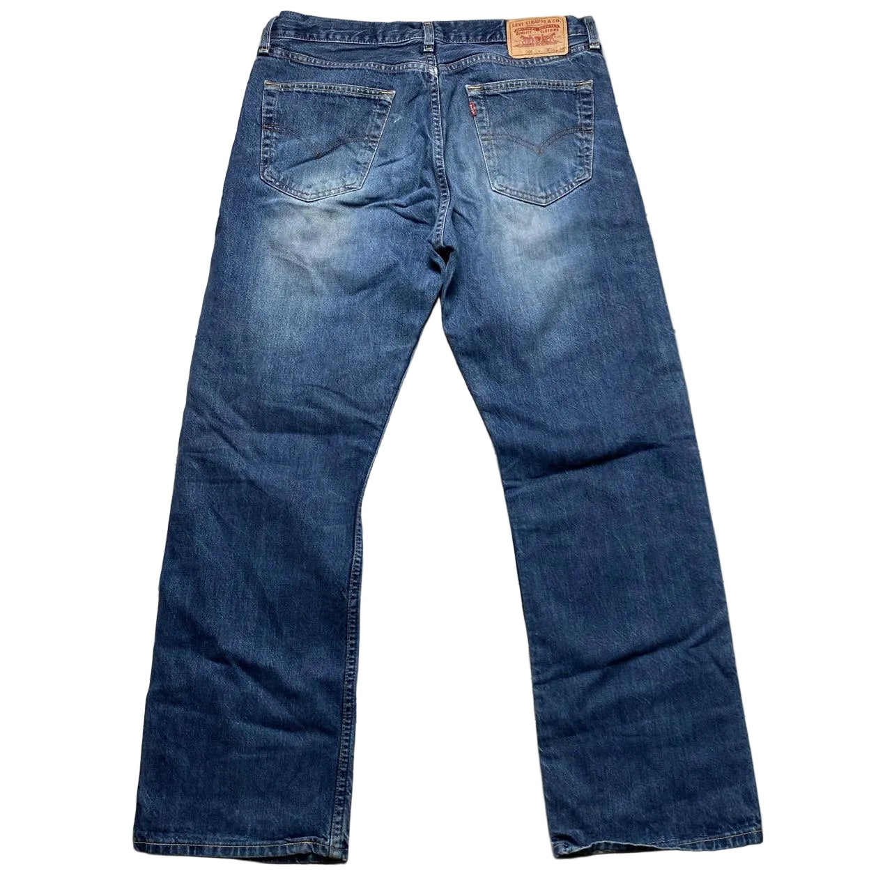 Levis 508 04 Vintage Stonewashed Navy Jeans (34W)