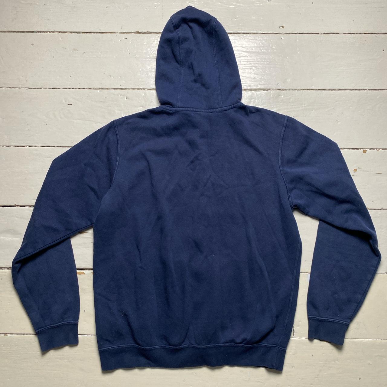 Nike Swoosh White and Blue Hoodie