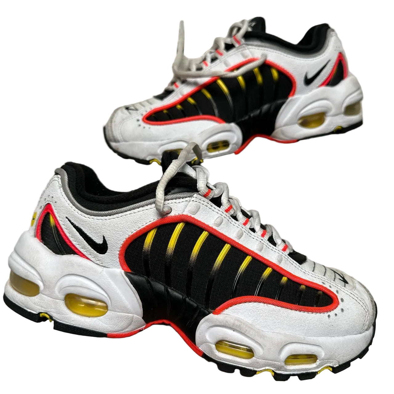 Nike Air Max Tailwind IV White Yellow Red and Black Crimson (UK 4)