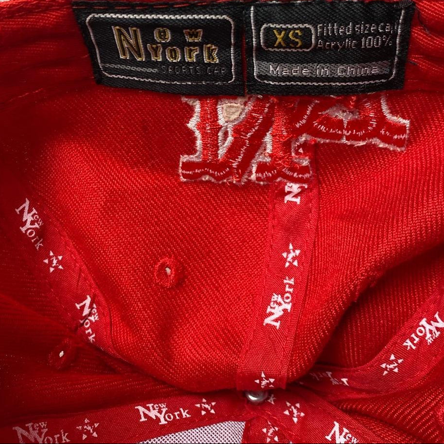 New York Vintage Red Fitted Cap