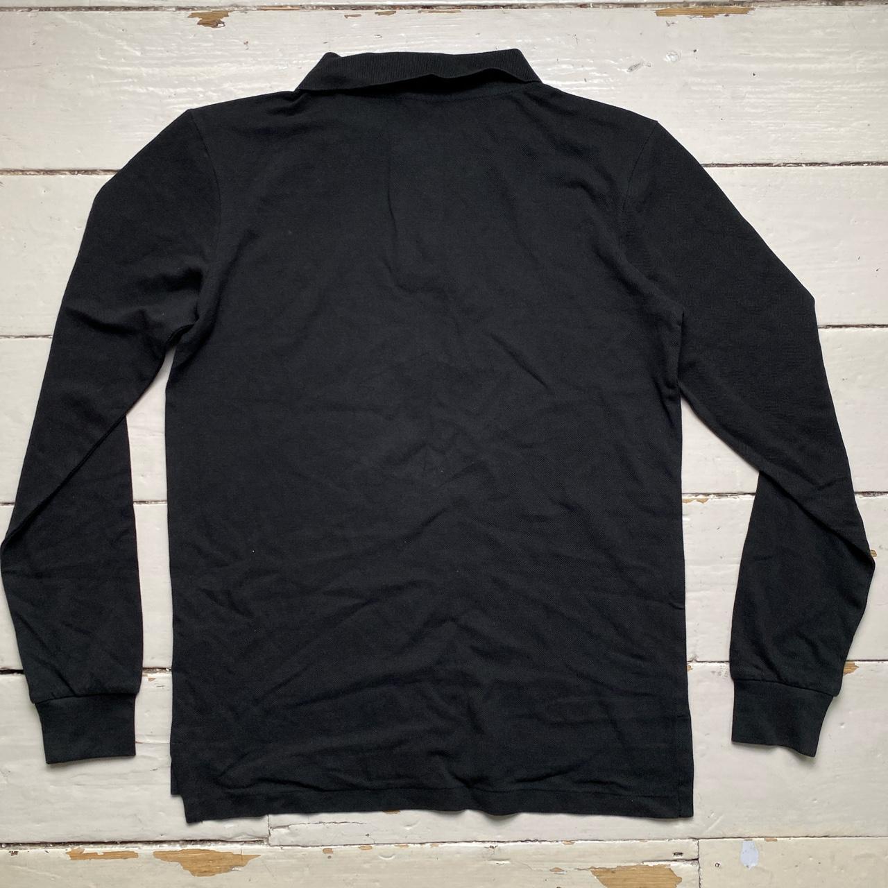 Polo Ralph Lauren Black and Red Long Sleeve Polo Shirt