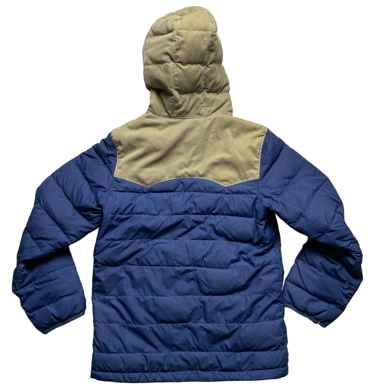 Levis Navy and Cream Corduroy Puffer Jacket (S)