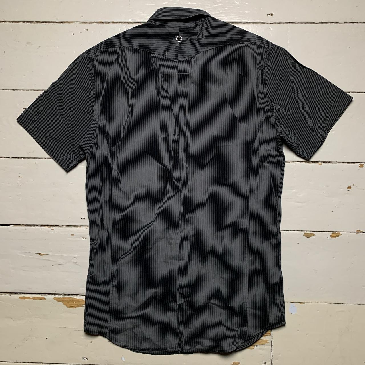 G Star Short Sleeve Shirt Grey and Black