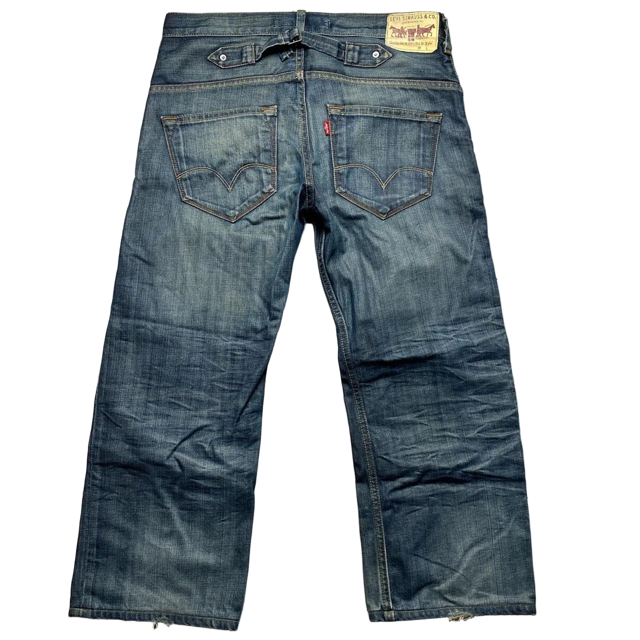 Levis 503 Cargo Type Jeans Navy Stonewash (30W)