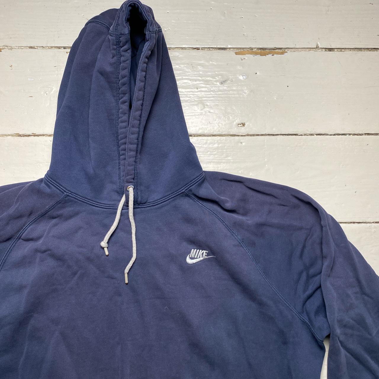 Nike Swoosh Navy and Grey Pullover Hoodie