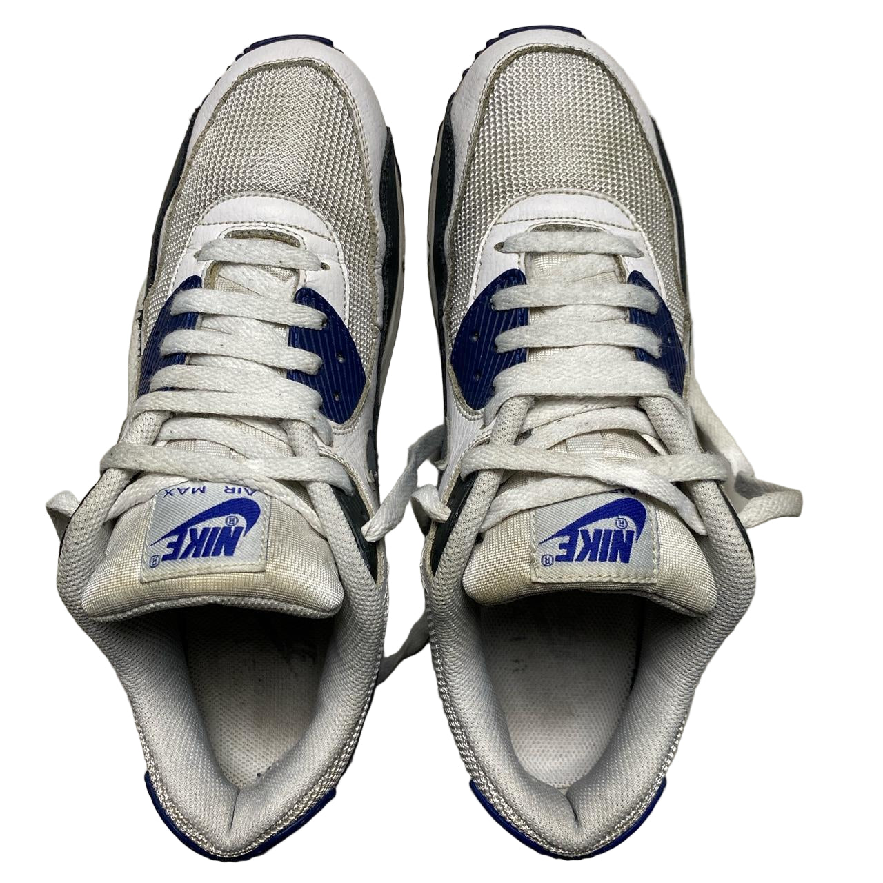 Nike Air Max 90 White Navy and Grey Vintage 2013 (UK 9)