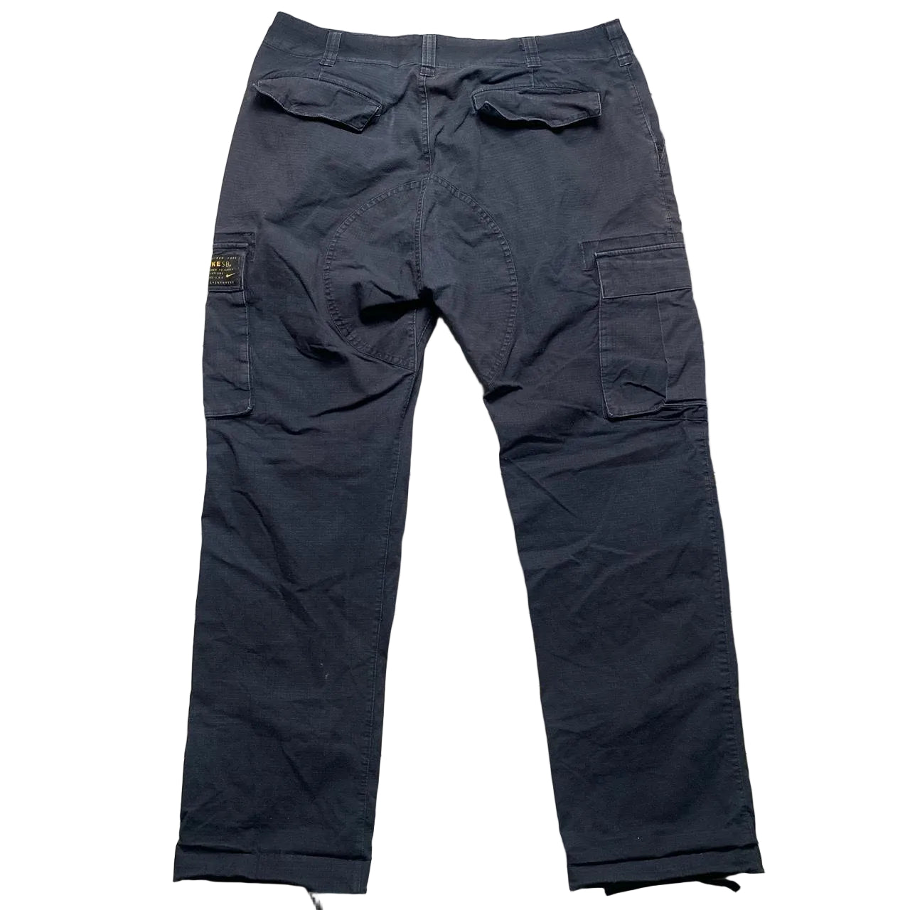 Nike SB Vintage Black Cargo Parachute Trousers (M)