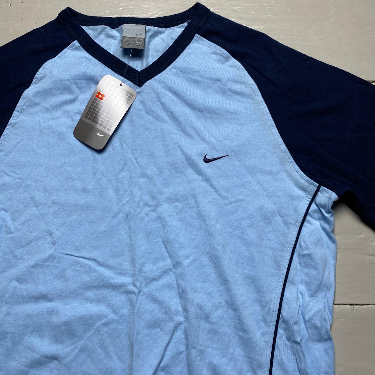Nike Swoosh Vintage Baby Blue T Shirt