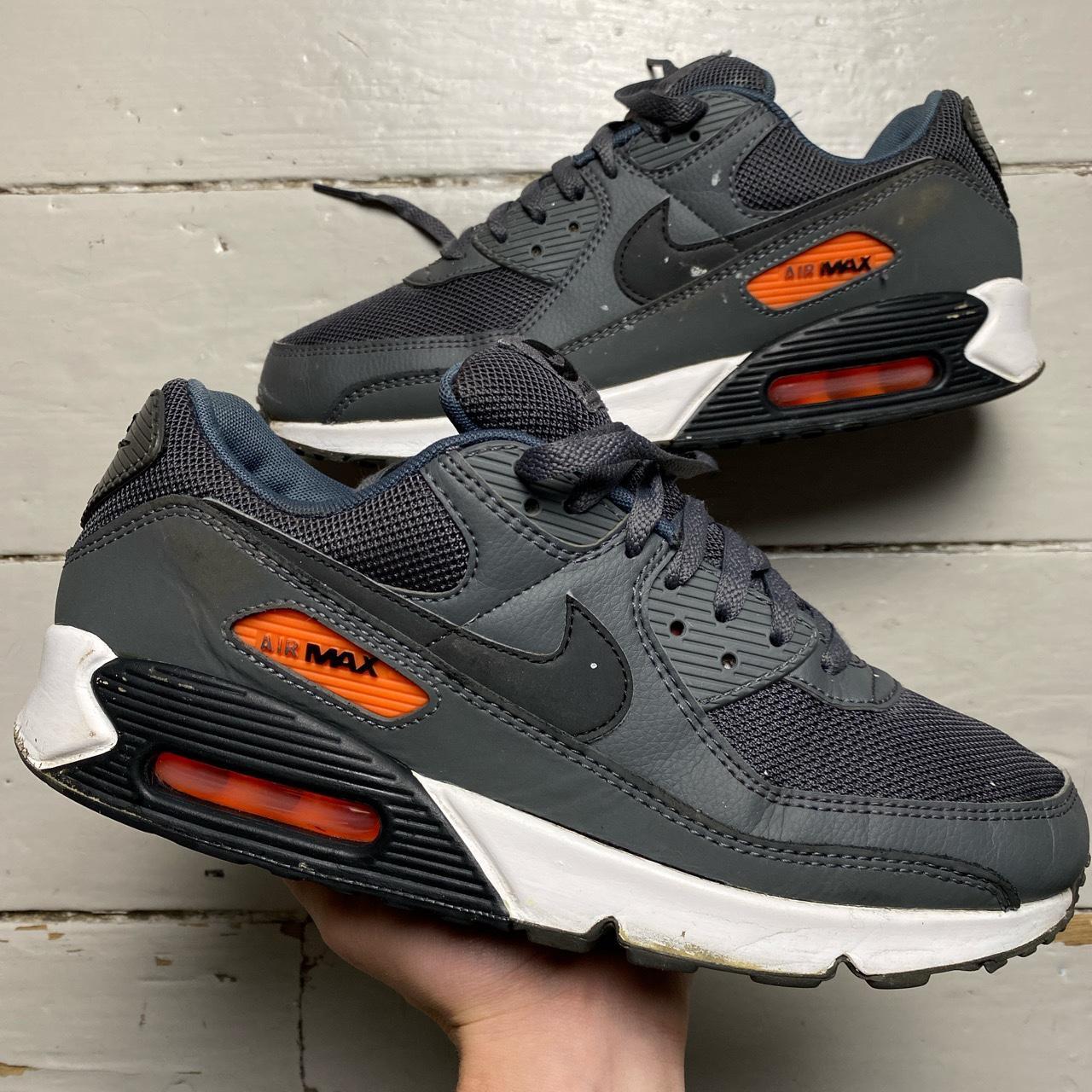 Nike Air Max 90 Grey Orange and White â Wear Garson