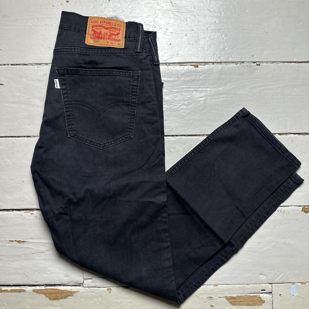 Levis 502 Black Trouser Jeans