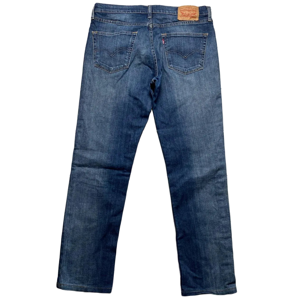 Levis 511 Navy Slim Stonewash Jeans (34W)
