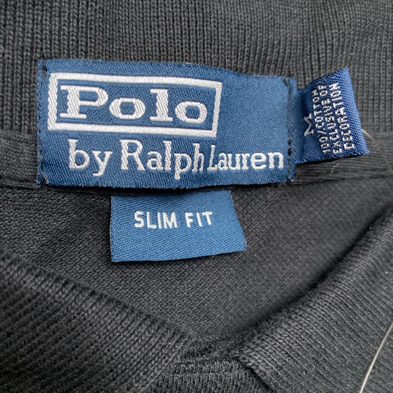 Polo Ralph Lauren Black and Red Long Sleeve Polo Shirt