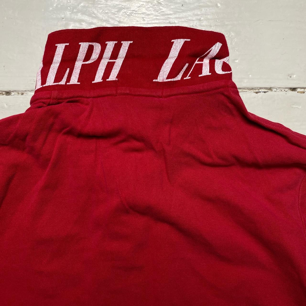 Ralph Lauren Polo Red and White Shirt