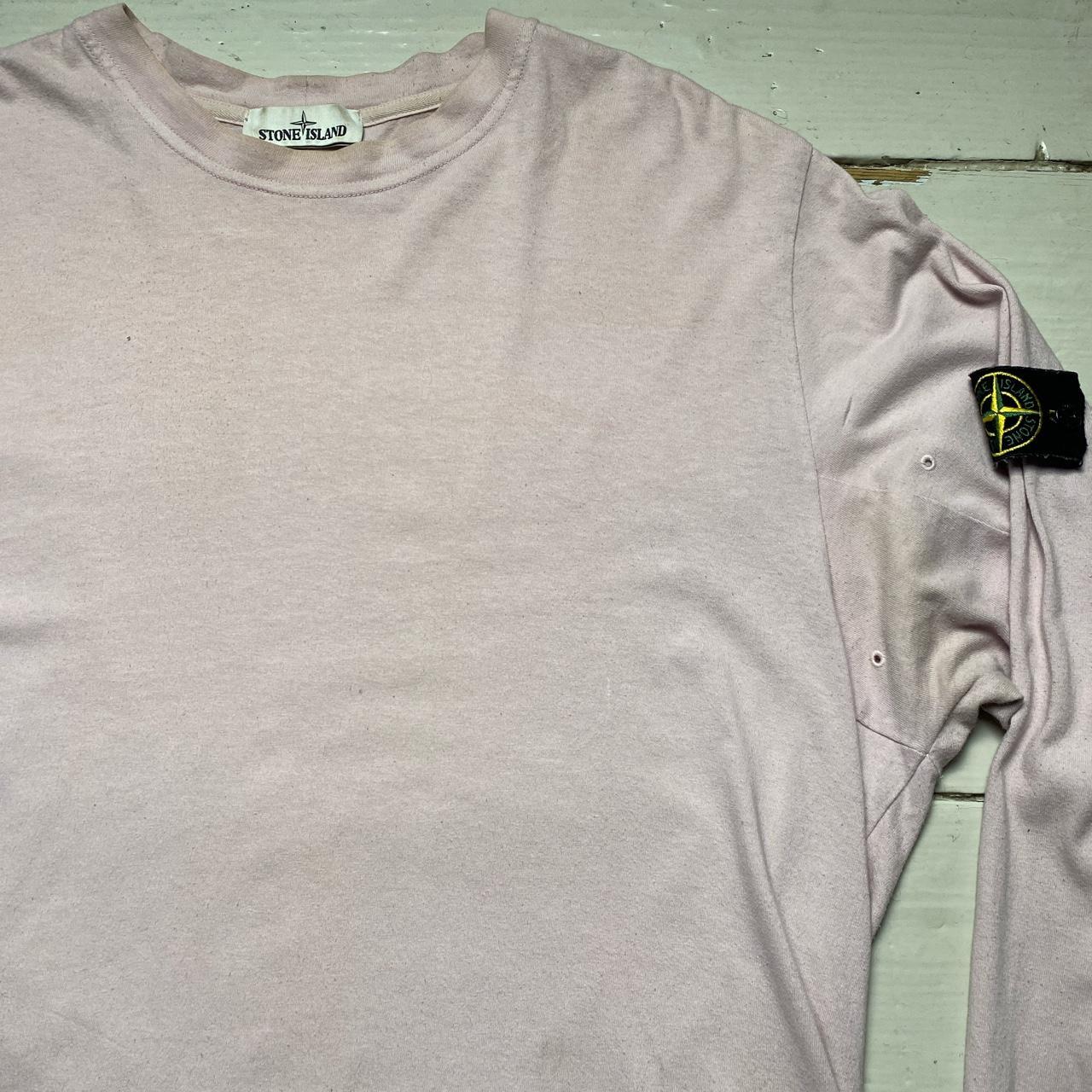 Stone Island Pink Long Sleeve T Shirt