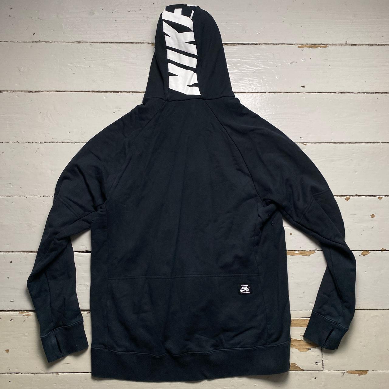 Nike SB Black and White Long Hoodie