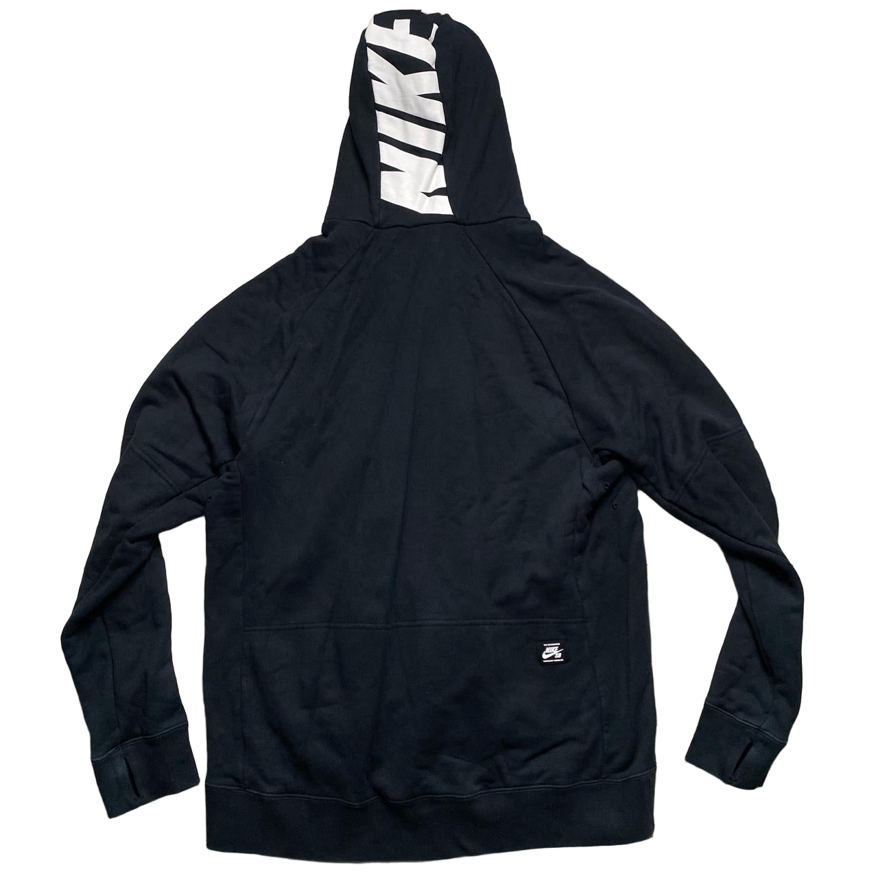 Nike SB Black and White Long Hoodie (2XL)