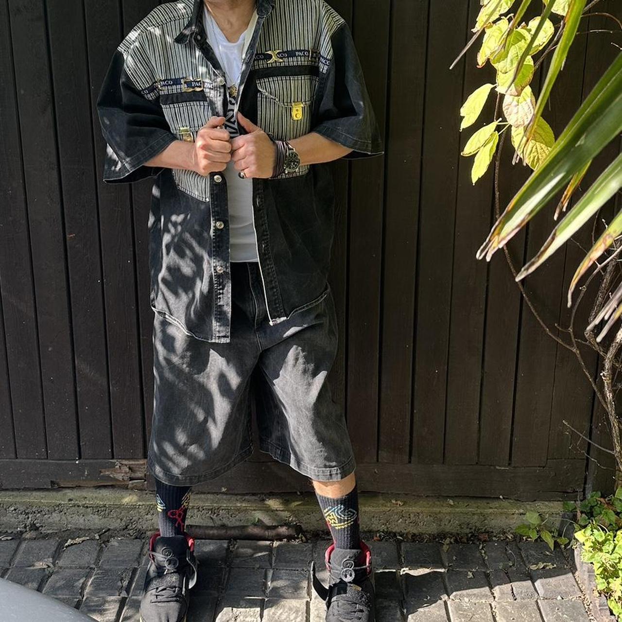 Paco Vintage 90’s Denim Shirt and Shorts Full Suit