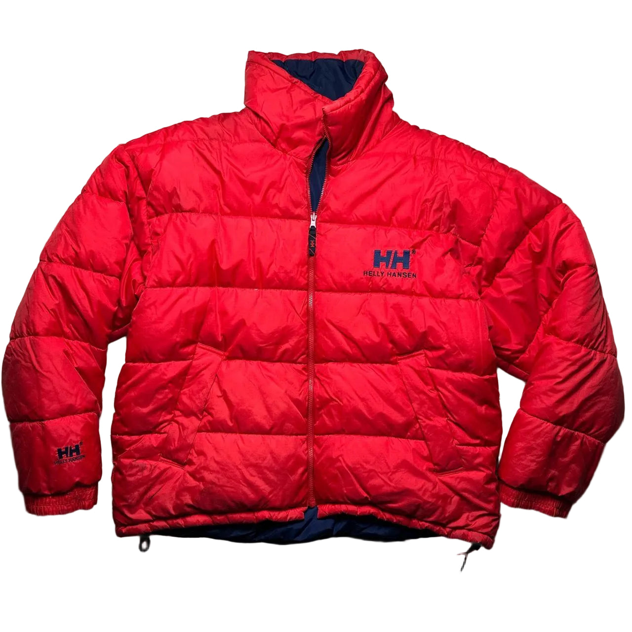Helly Hansen Reversible Navy and Red Puffer Jacket (2XL)