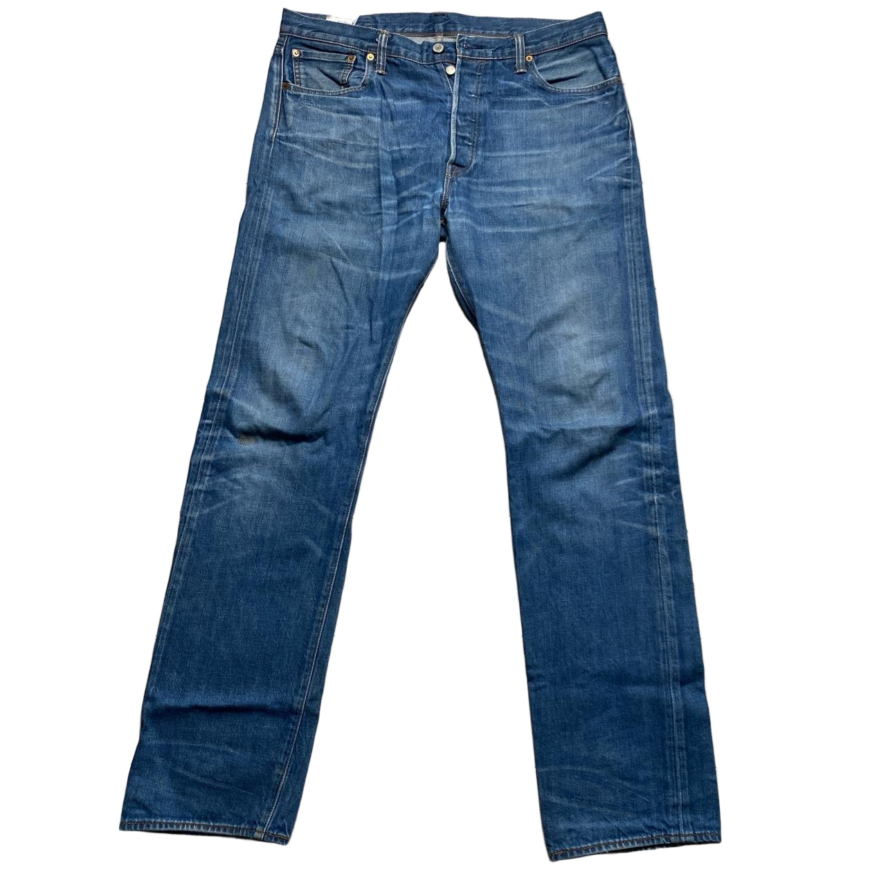 Levis 501 Navy Stonewash Jeans (36W)