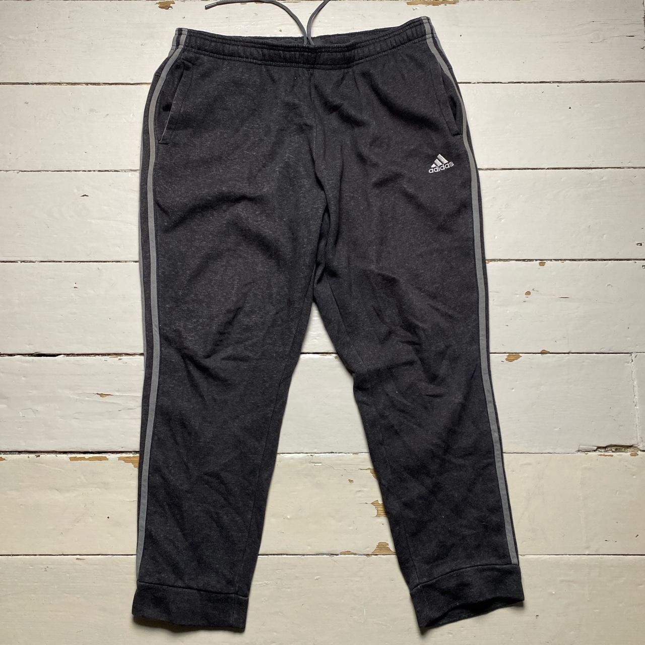 Adidas Grey and Black Tracksuit