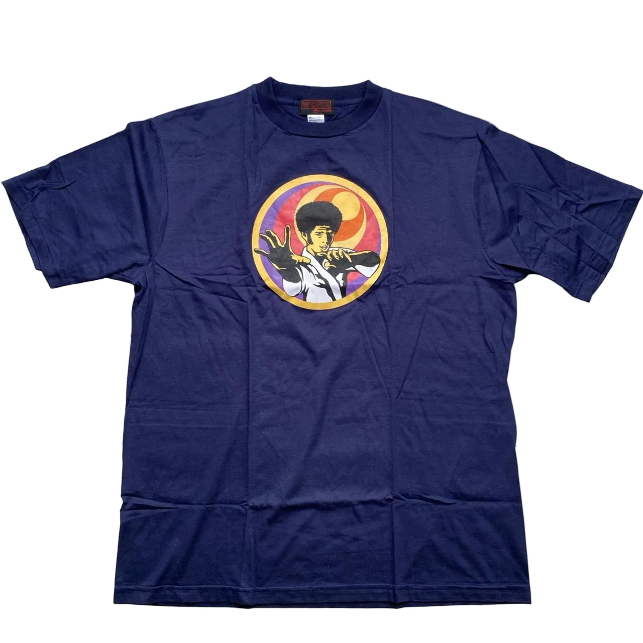 Superfro Work by EAKSAK Vintage Mung Fu Navy T Shirt (XL)