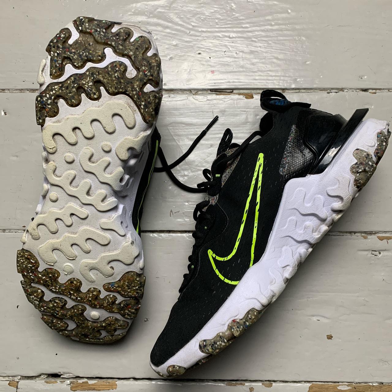 Nike React Black Neon Grey