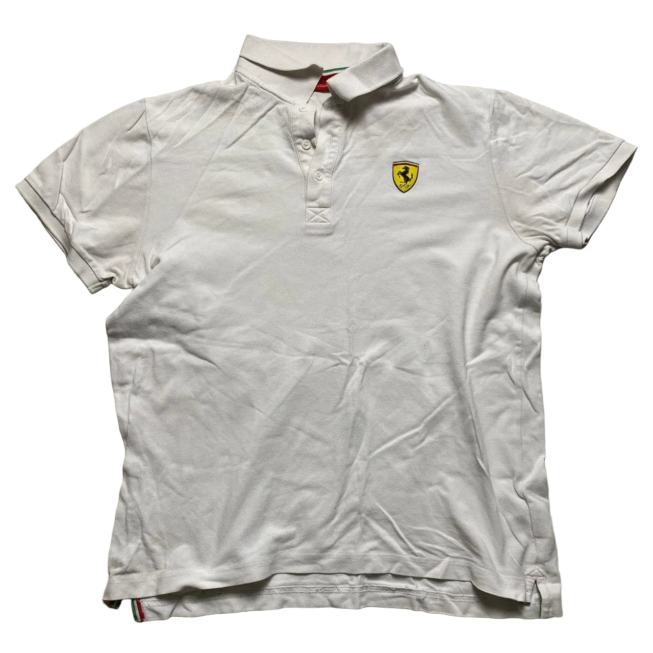 Ferrari Scuderia White Polo Shirt (L)