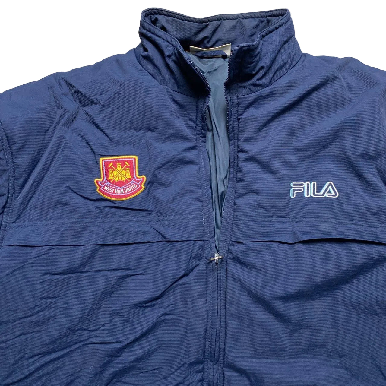 West Ham United Vintage Fila Hammers Puffer Coat (L)