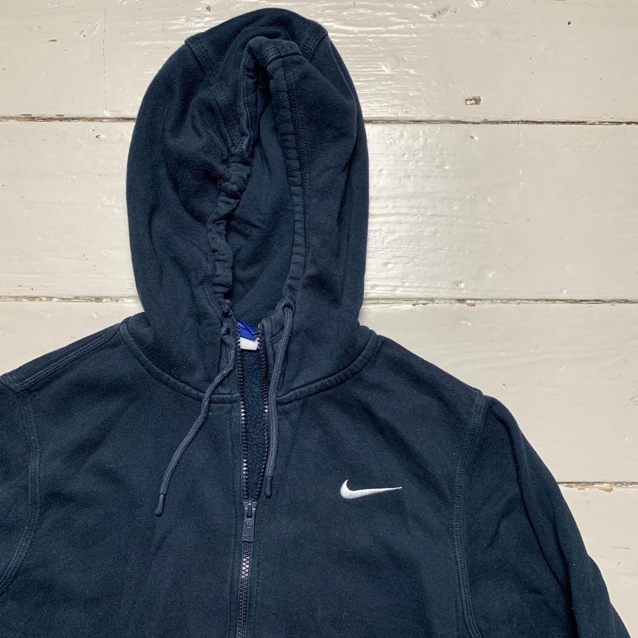 Nike Swoosh Navy and White Hoodie