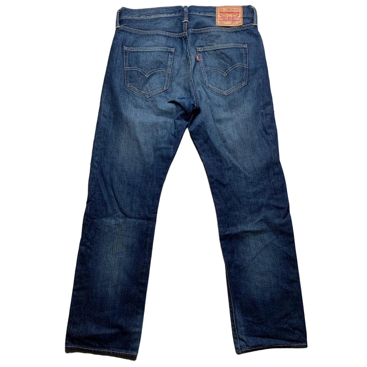 Levis 501 Navy Jeans (34W)